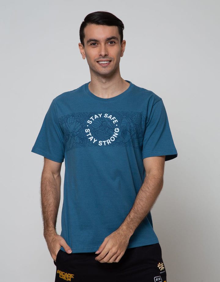 T Zone Short Sleeve T-Shirt Print Theme Pandemic Appeal Stay Home