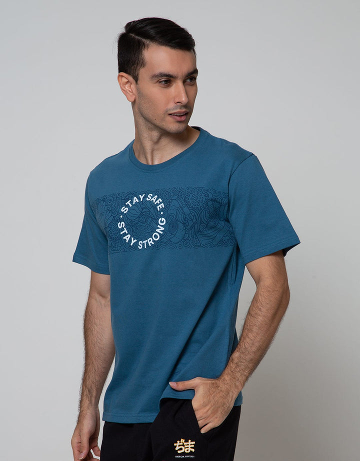 T Zone Short Sleeve T-Shirt Print Theme Pandemic Appeal Stay Home
