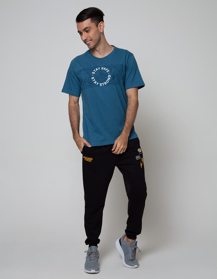 T Zone Short Sleeve T-Shirt Print Theme Pandemic Appeal Stay Home