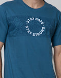 T Zone Short Sleeve T-Shirt Print Theme Pandemic Appeal Stay Home