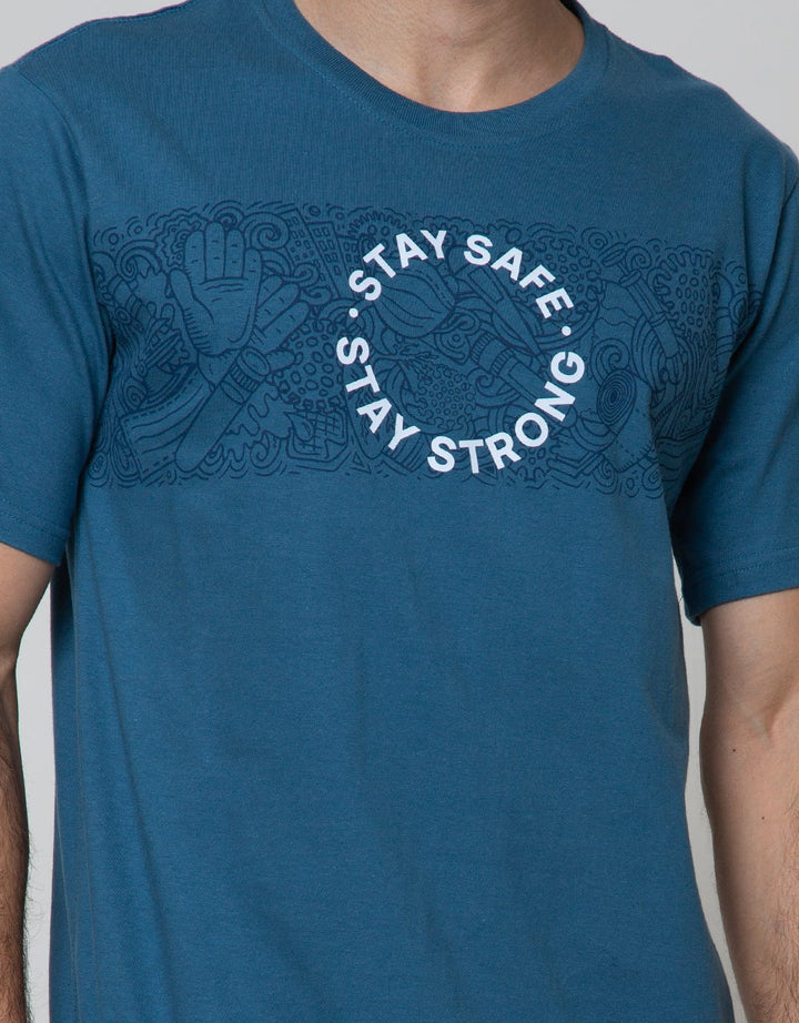 T Zone Short Sleeve T-Shirt Print Theme Pandemic Appeal Stay Home