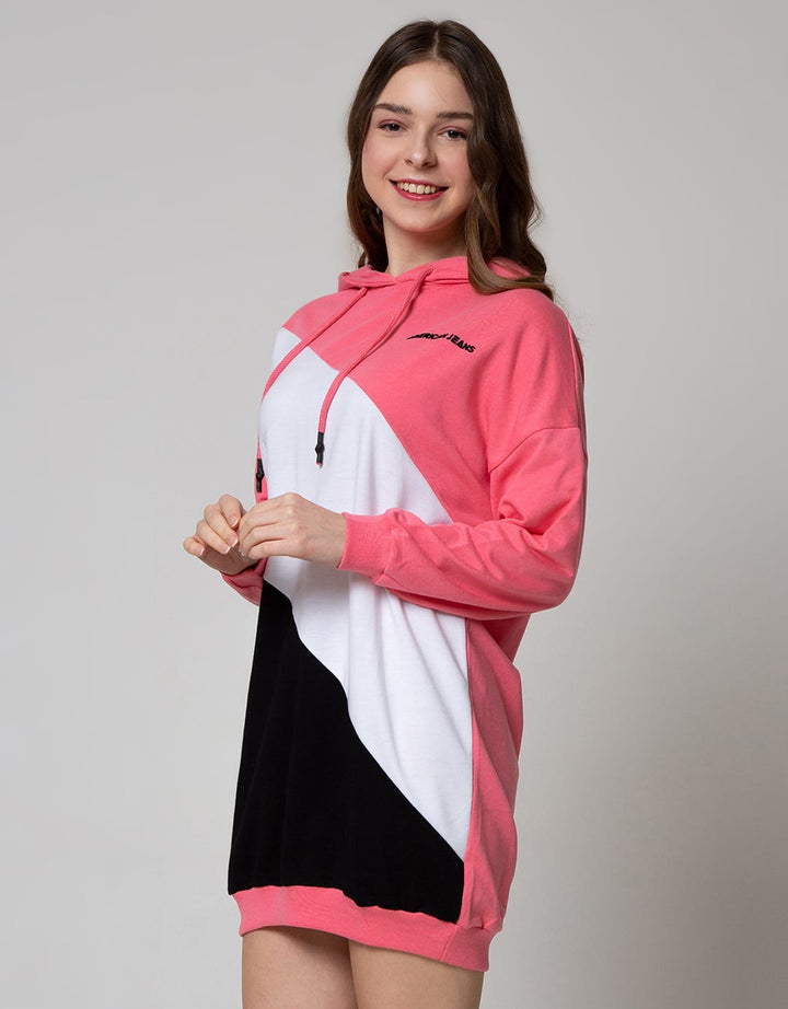 American Jeans Long Sleeve Midi Dress Grand Slam Hoodie