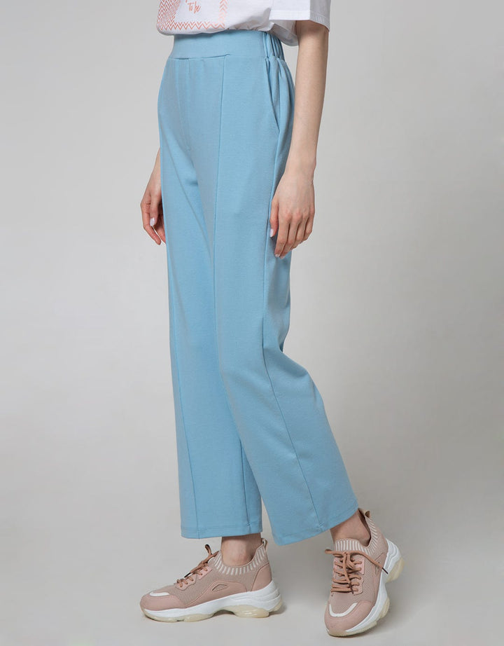 Details Long Pants Knit With Button Opening