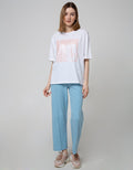 Details Long Pants Knit With Button Opening
