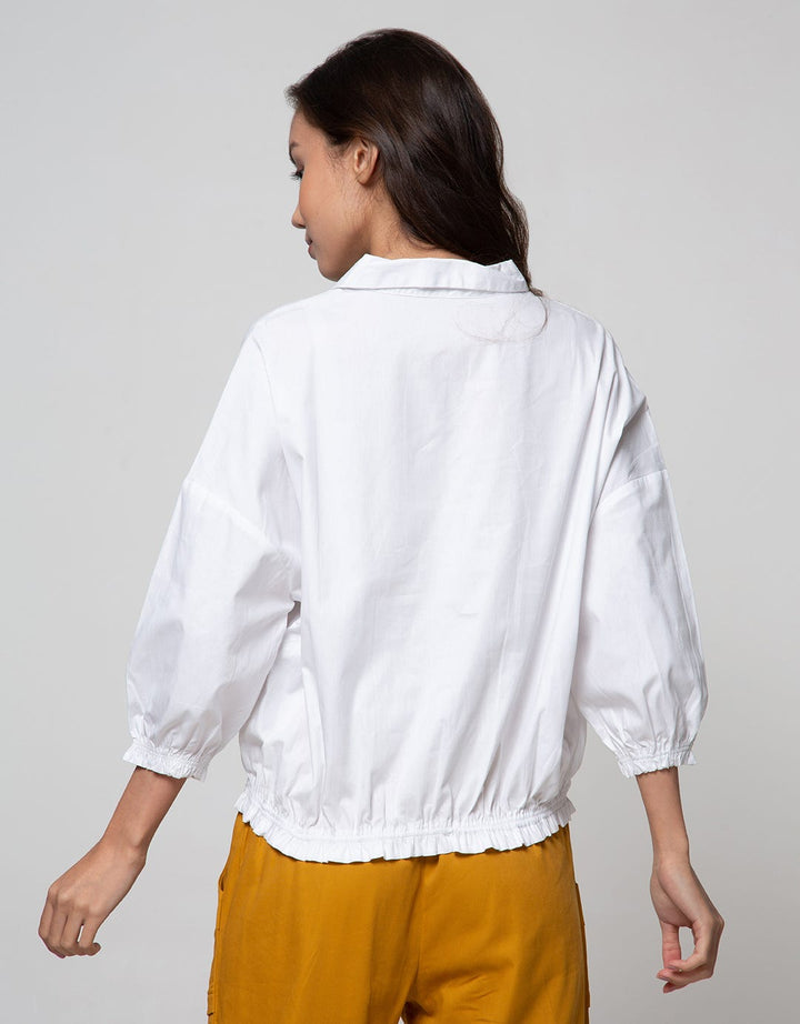 LS BLOUSE OLIVE TOP