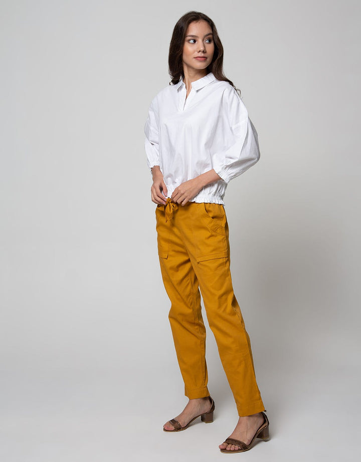 LS BLOUSE OLIVE TOP