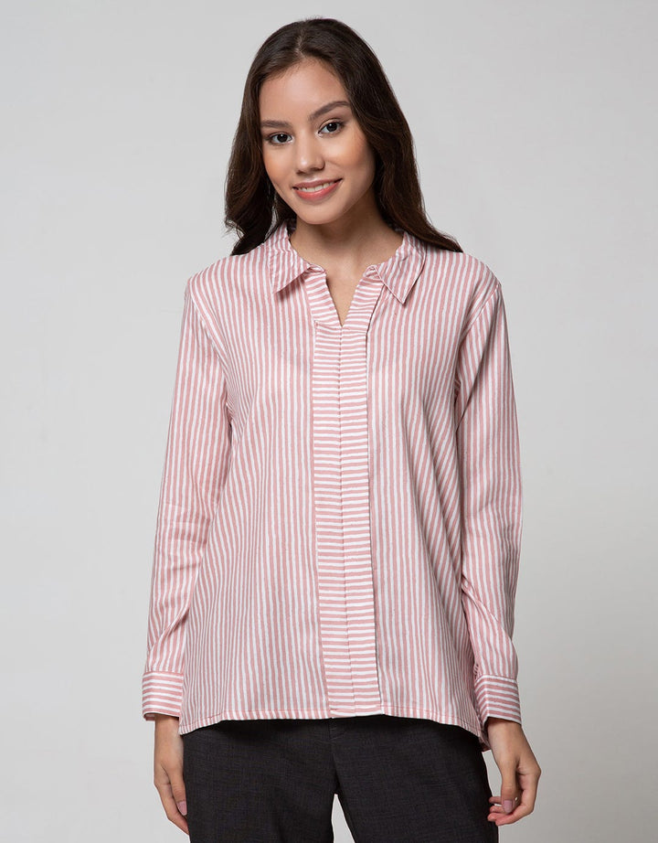 Details Long Sleeve Shirt Twist At Back