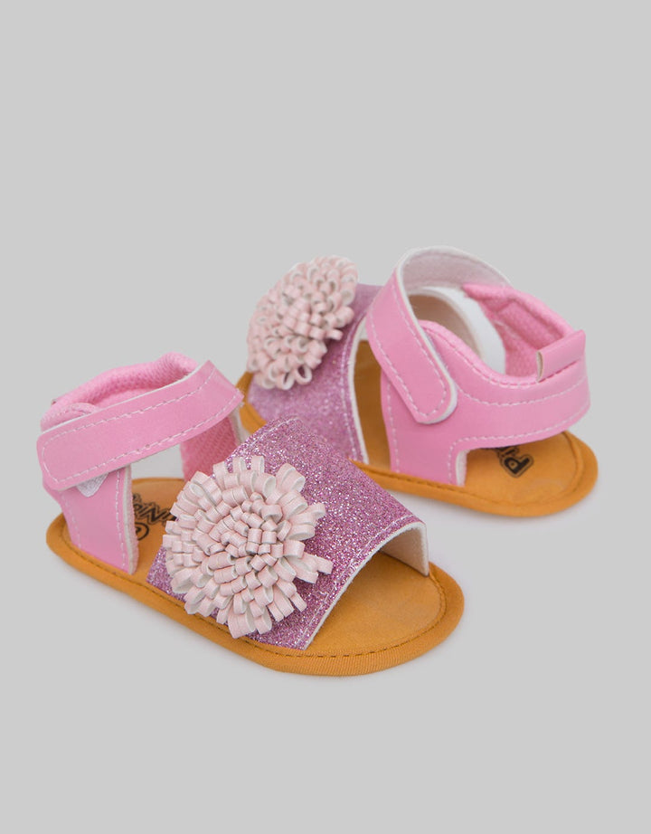 Pipiniko Baby Shoes Girls Glitter Flower
