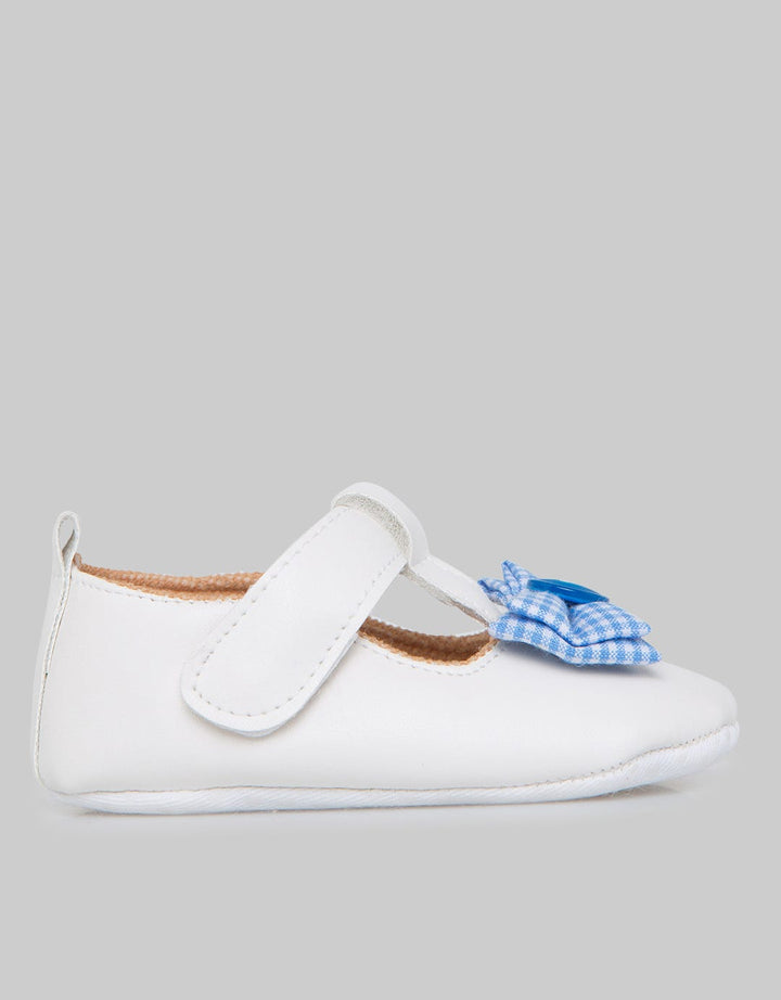 Pipiniko Baby Shoes Girls Bow Checkered