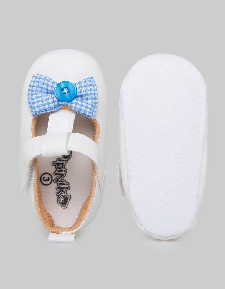 Pipiniko Baby Shoes Girls Bow Checkered