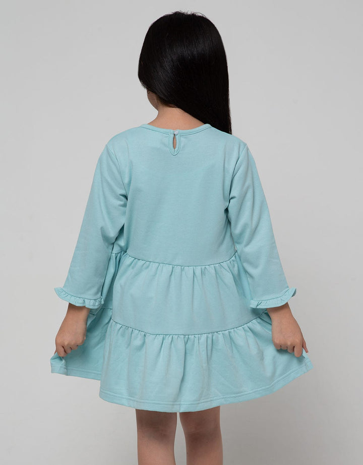 Little M Long Sleeve Midi Dress Owl Tumpuk