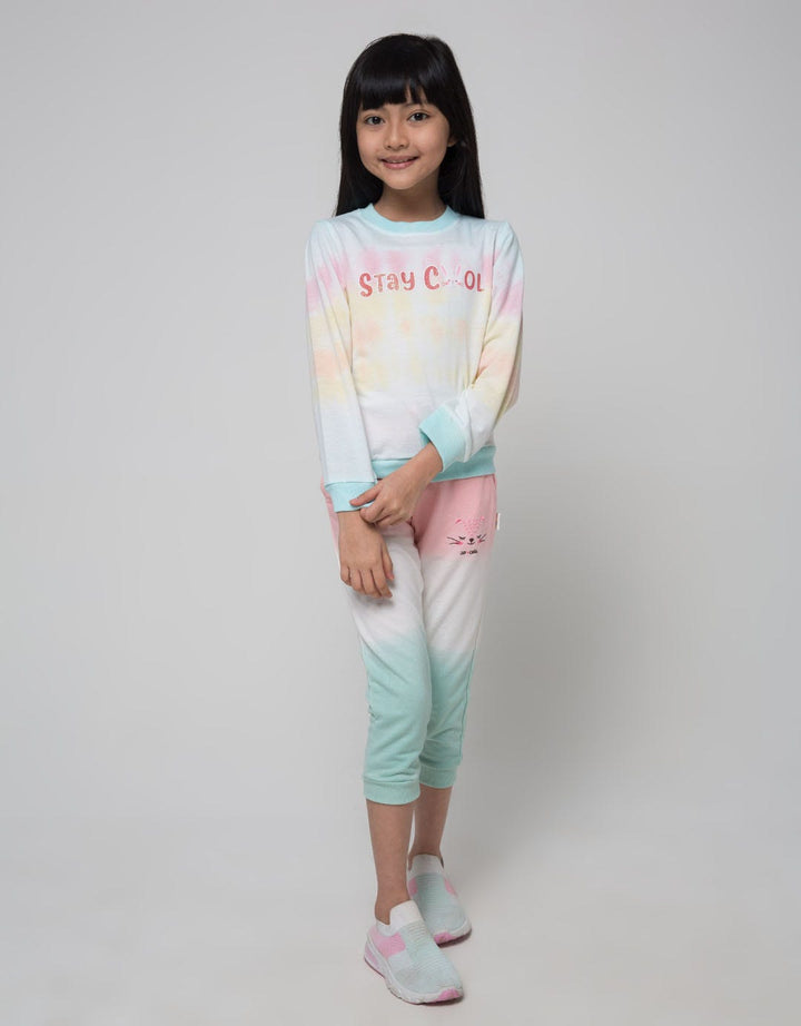 Little M Sweatshirt Tie Dye Rainbow Stay Cool