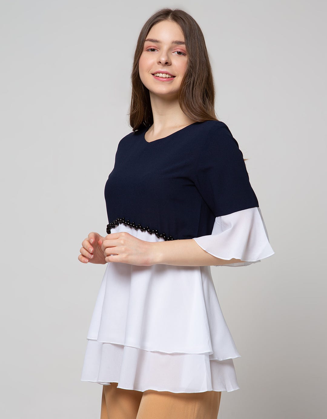 Novo Layered Tuton Blouse