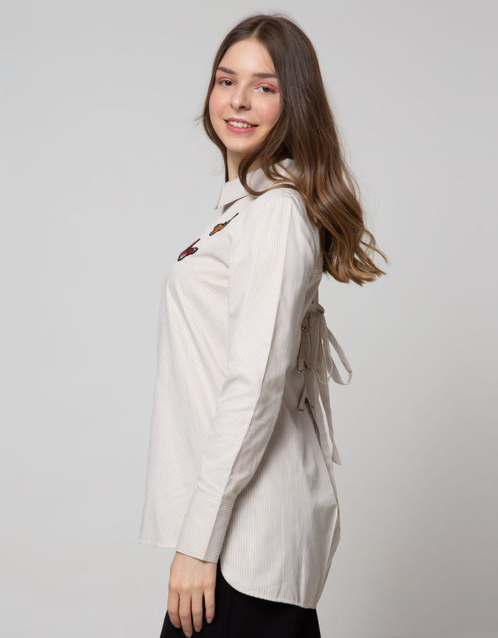 Novo Patches Stripe Blouse