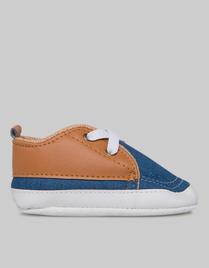 Pipiniko Baby Shoes Boys Strap Denim Look