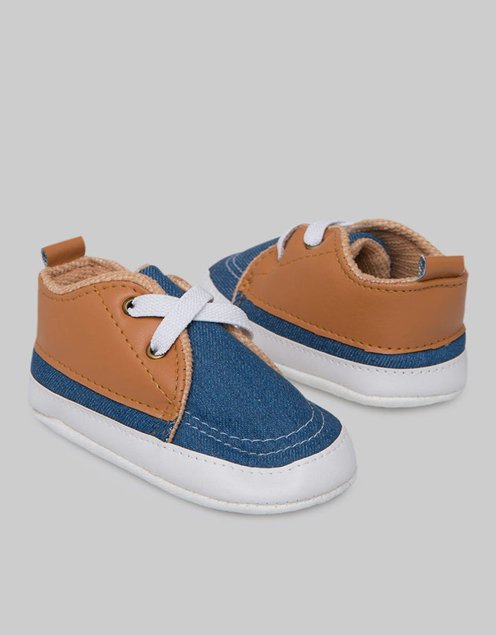 Pipiniko Baby Shoes Boys Strap Denim Look