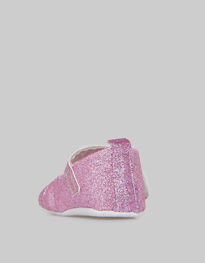 Pipiniko Baby Shoes Girls Glitter Ribbon