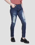 Cardinal Girl Ripped Detail Celana Skinny Denim Wanita