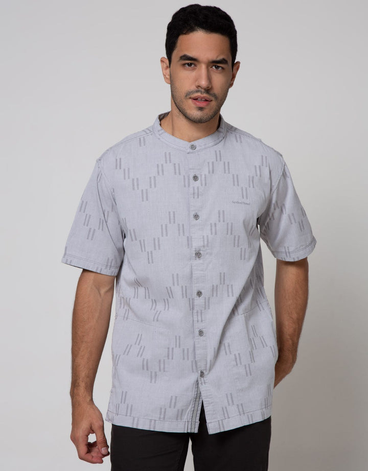 Cardinal Casual Short Sleeve Recatngular Motif