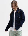 Logo Jeans OD Crop Jaket Denim Wanita
