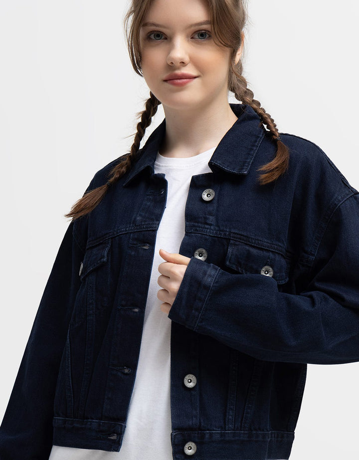 Logo Jeans OD Crop Women's Denim Jacket