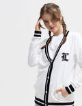 Logo Jeans Offwhite Black Long Sleeve Sweater