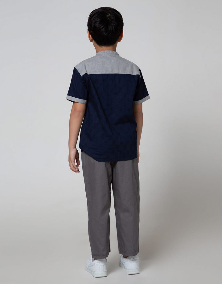 Aero Short Sleeve Set Bamus Slub Cut Sew Pocket Fashion