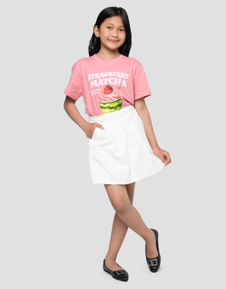 Nevada Woven Lipit Kantong Rok Celana Anak Perempuan