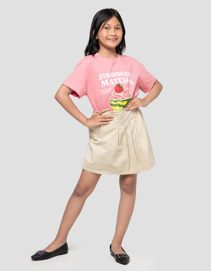 Nevada Woven Lipit Kantong Rok Celana Anak Perempuan