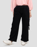Nevada Wide Leg Cargo Pocket With Stopper Celana Denim Anak Perempuan