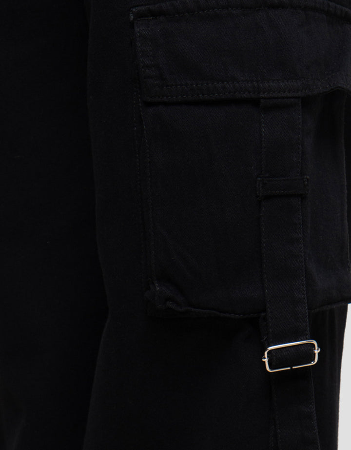 Nevada Wide Leg Cargo Pocket With Stopper Celana Denim Anak Perempuan