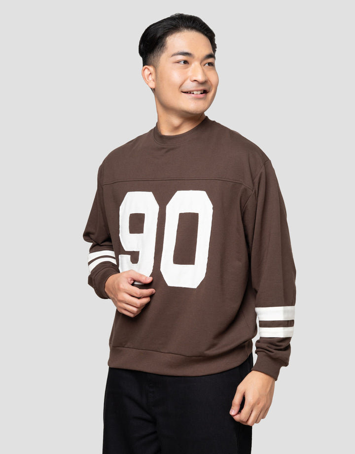 Nevada With Patches Number Sweater Pria