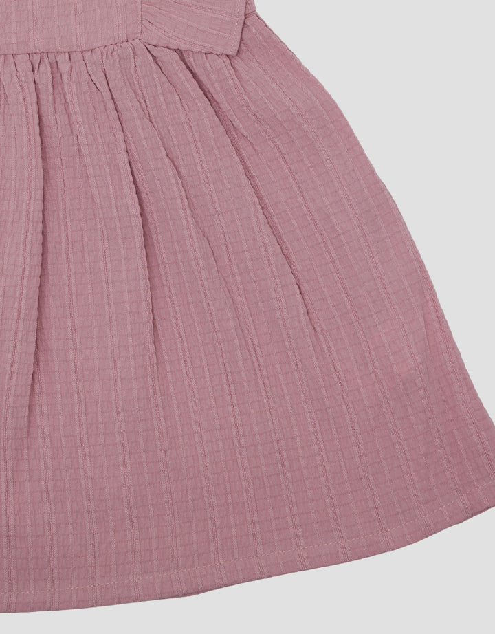 Little M Woven Texture Midi Dress Bayi