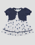 Little M Woven Print Flower With Bolero Dress Anak Bayi