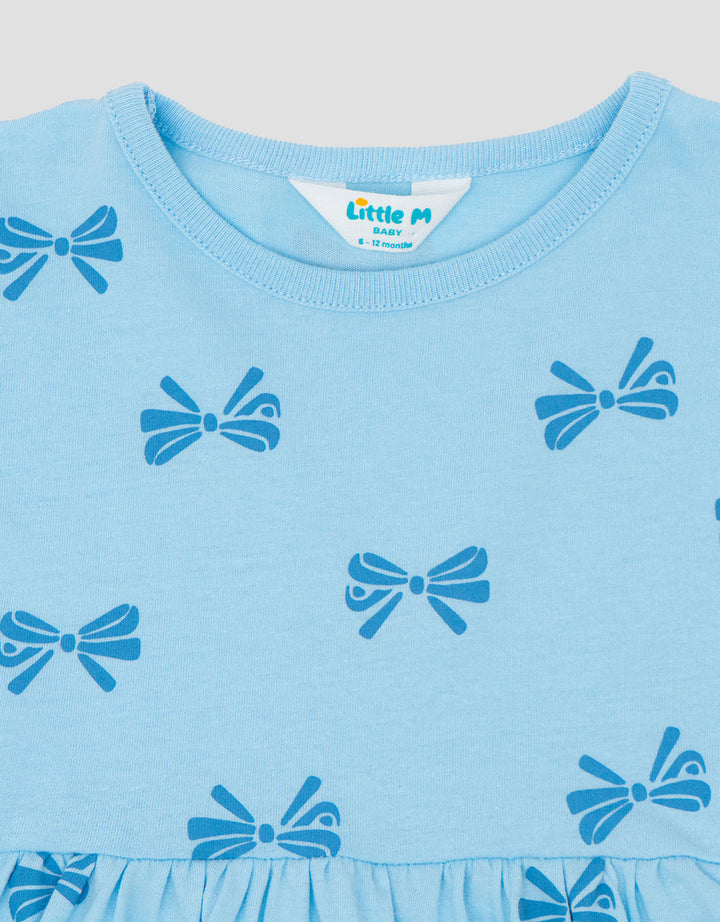 Little M Jersey Fullprint Pita Dress Bayi