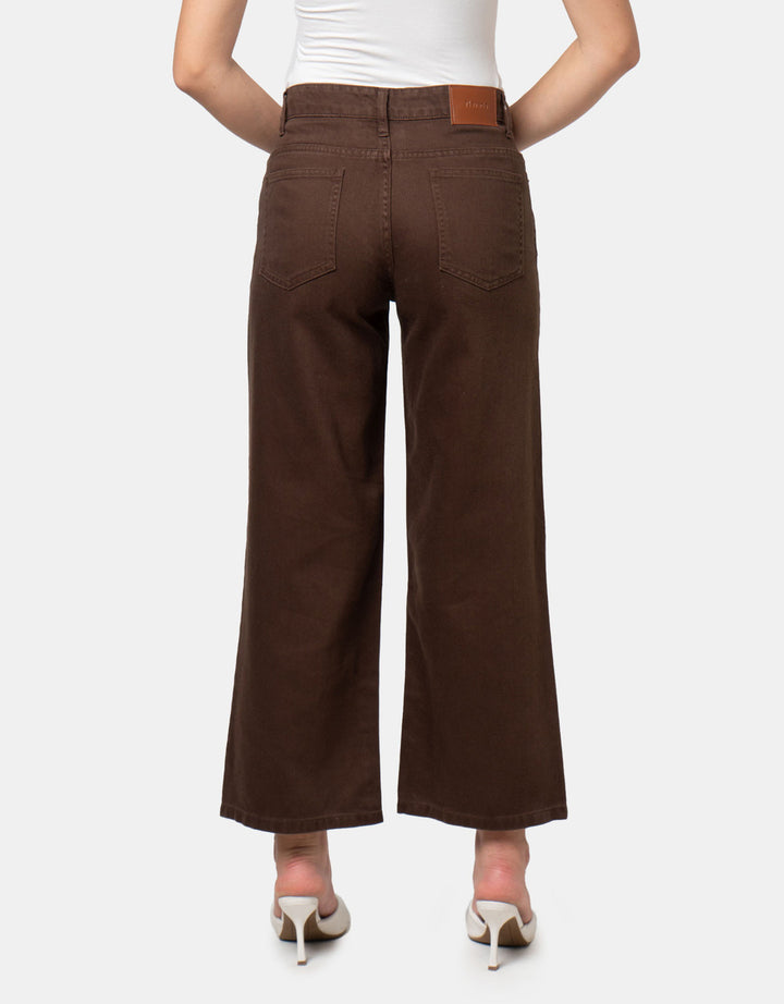 Nevada Colored Wide Leg Full Band Celana Denim Wanita