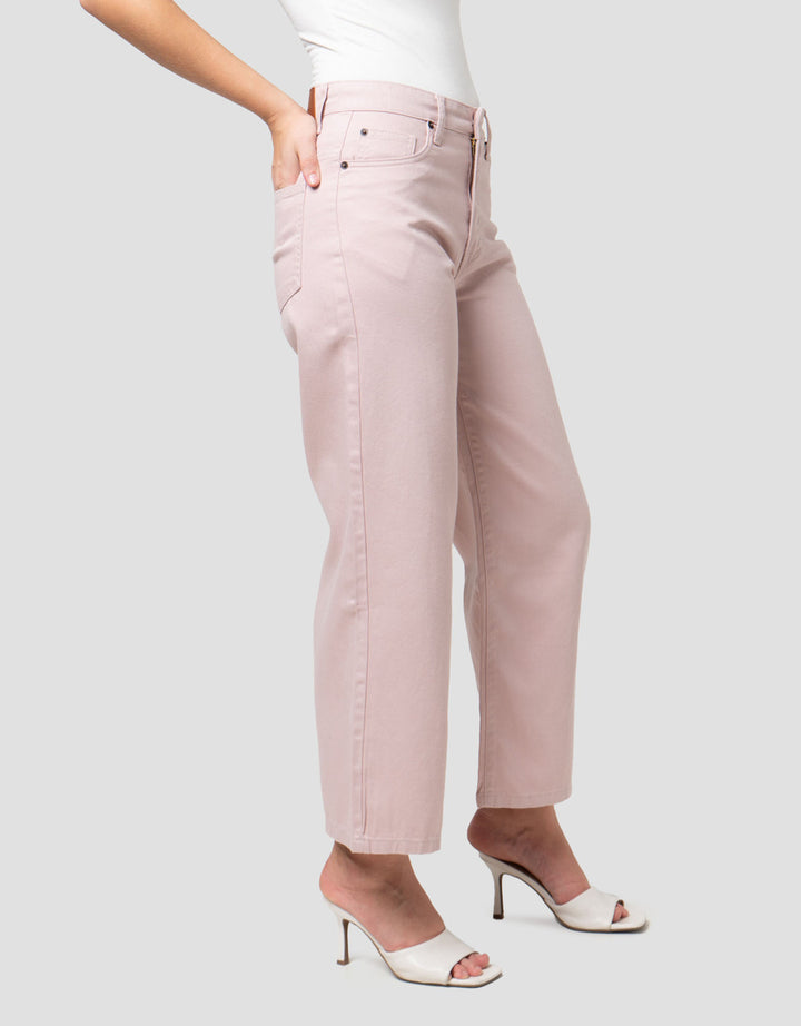 Nevada Colored Wide Leg Full Band Celana Denim Wanita