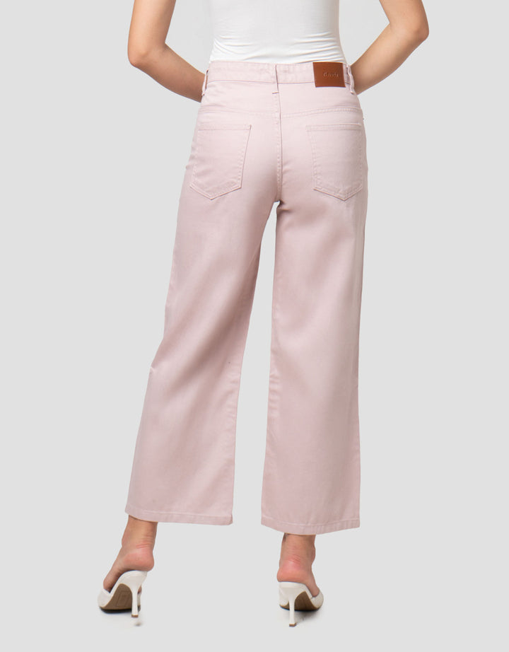 Nevada Colored Wide Leg Full Band Celana Denim Wanita