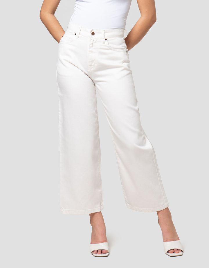 Nevada Wide Leg Full Band Celana Denim Wanita