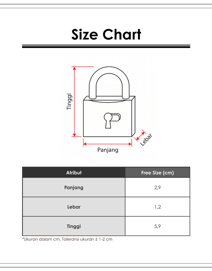 EOLA TSA Lock Gembok ETSA1