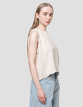 Nevada SleeveleTop With Back Overlap Kaos Wanita