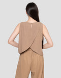 Nevada SleeveleTop With Back Overlap Kaos Wanita