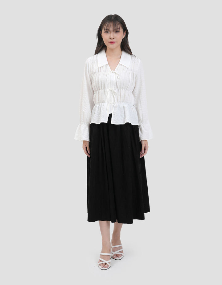 Nevada Fitted Gathered Kemeja Wanita