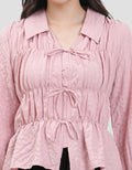 Nevada Fitted Gathered Kemeja Wanita