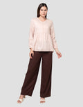 Nevada Top Dobby Textured Sarimbit Set Blouse Wanita