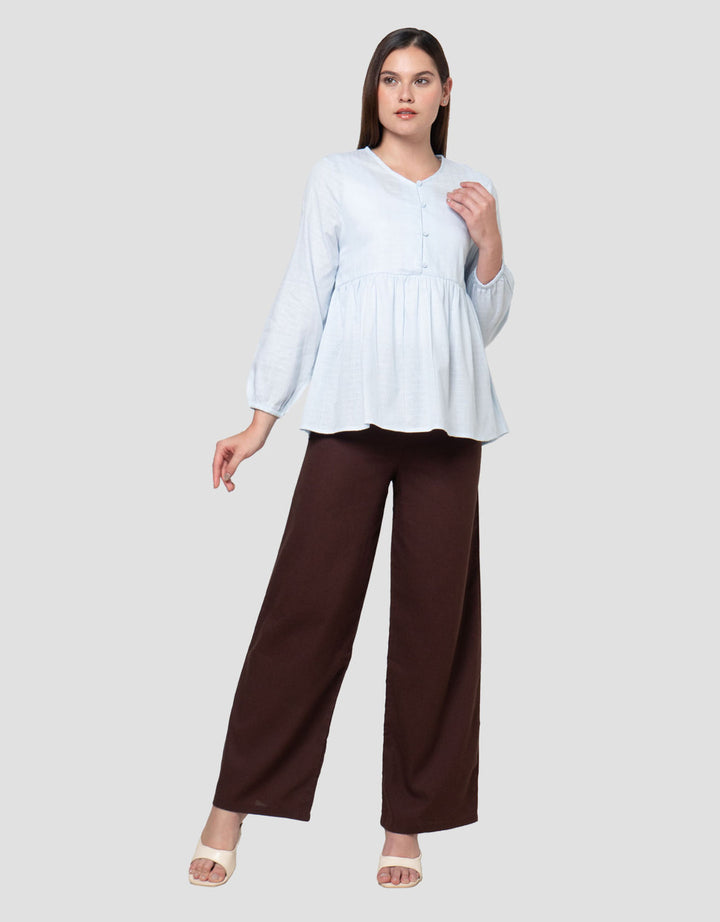 Nevada Top Dobby Textured Sarimbit Set Blouse Wanita