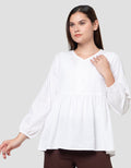 Nevada Top Dobby Textured Sarimbit Set Blouse Wanita