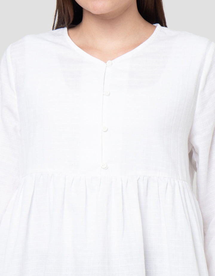 Nevada Top Dobby Textured Sarimbit Set Blouse Wanita