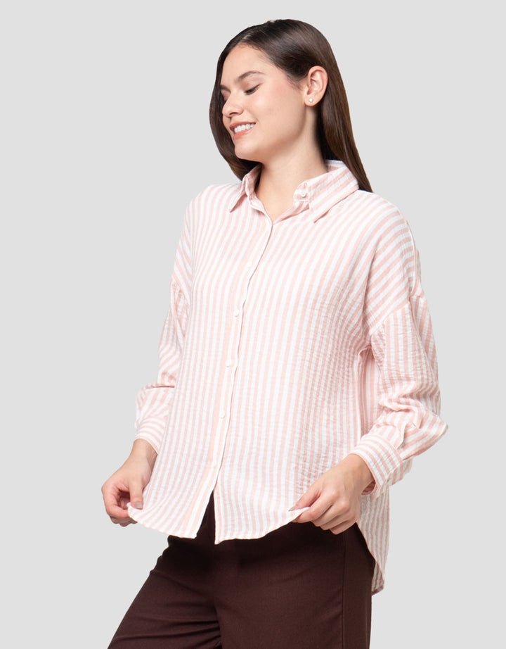 Nevada Stripes Kemeja Wanita