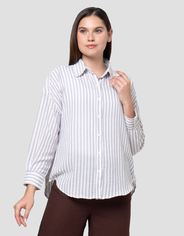 Nevada Stripes Kemeja Wanita